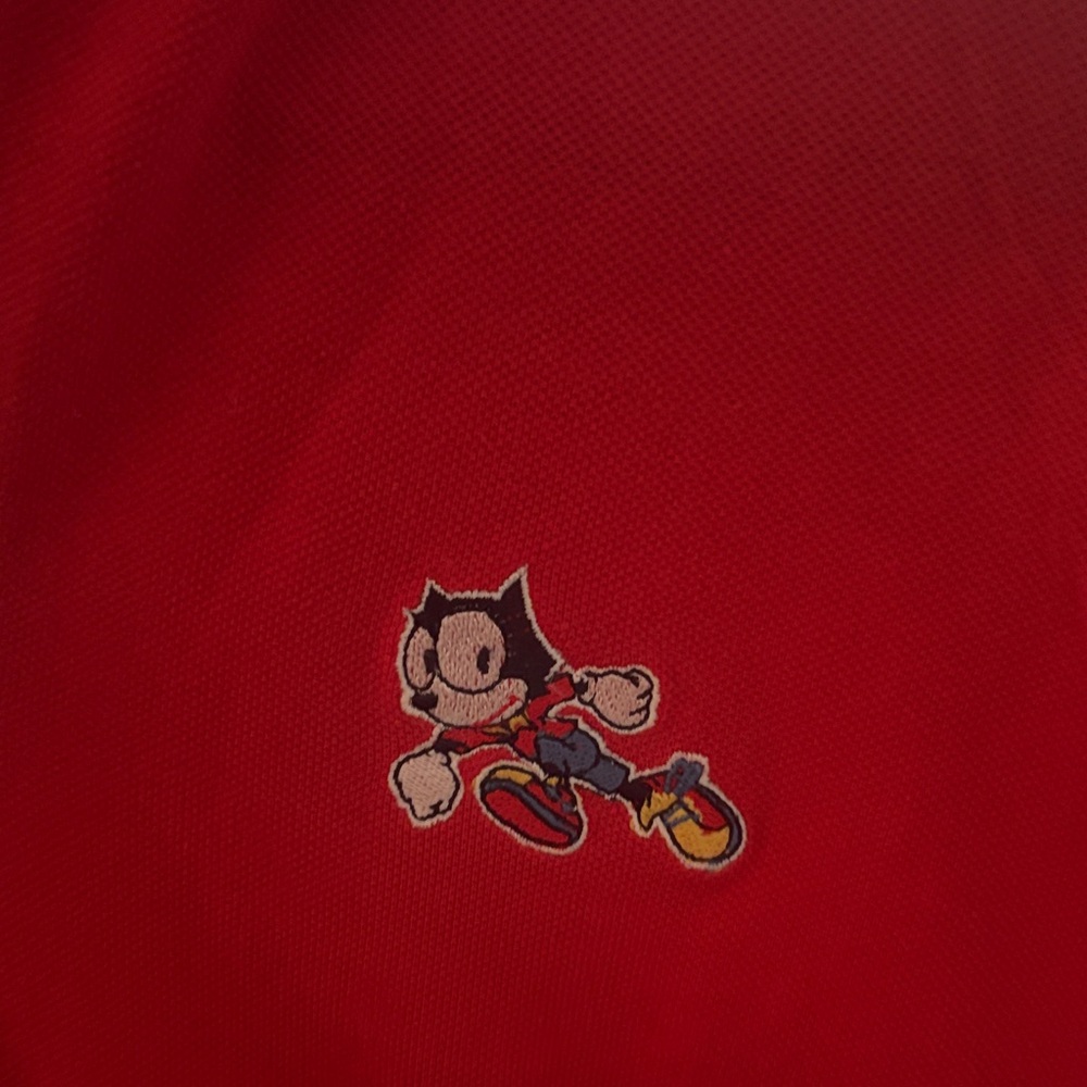 Felix the cat red polo shirt - Picture 3 of 5